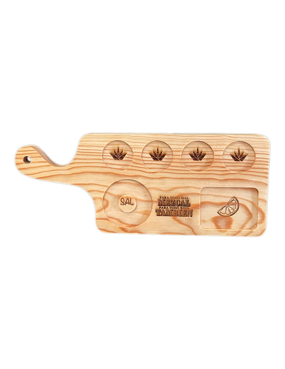 Tabla de servicio tequileros de madera