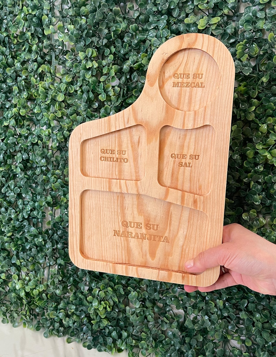 Tabla de servicio wood planks mx tequileros de madera