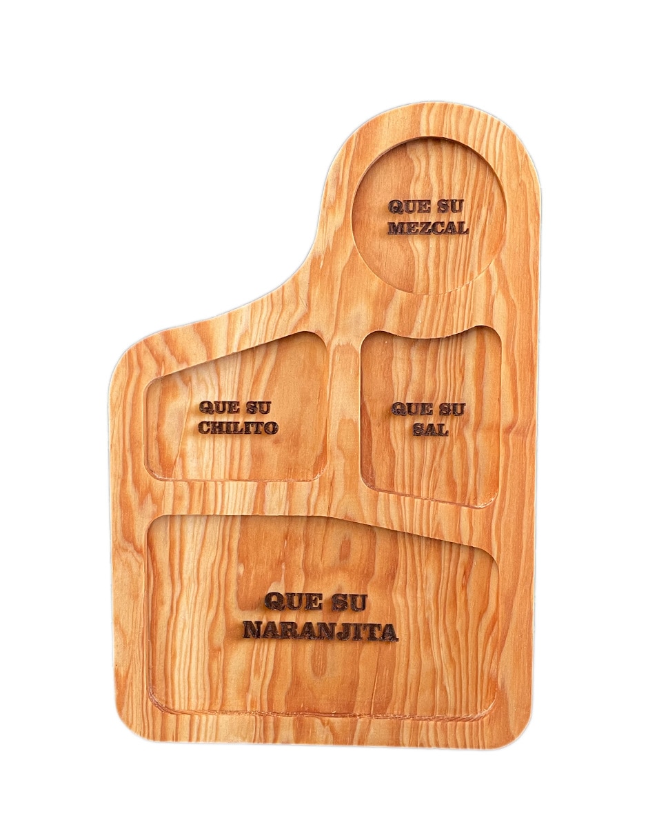 Tabla de servicio tequileros de madera Tabla de servicio tequileros de madera