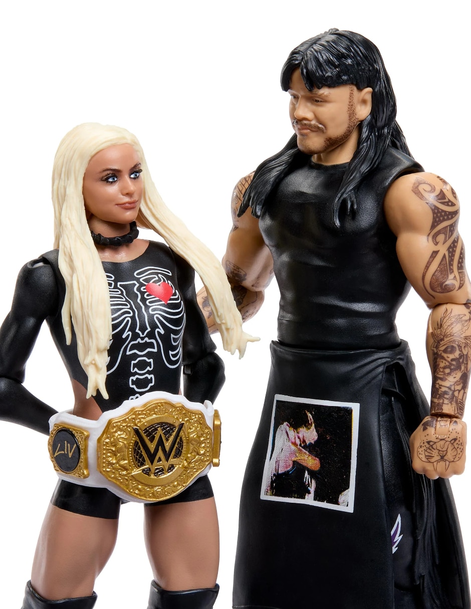 Liv Morgan y Dirty Dominik Mysterio Mattel de WWE