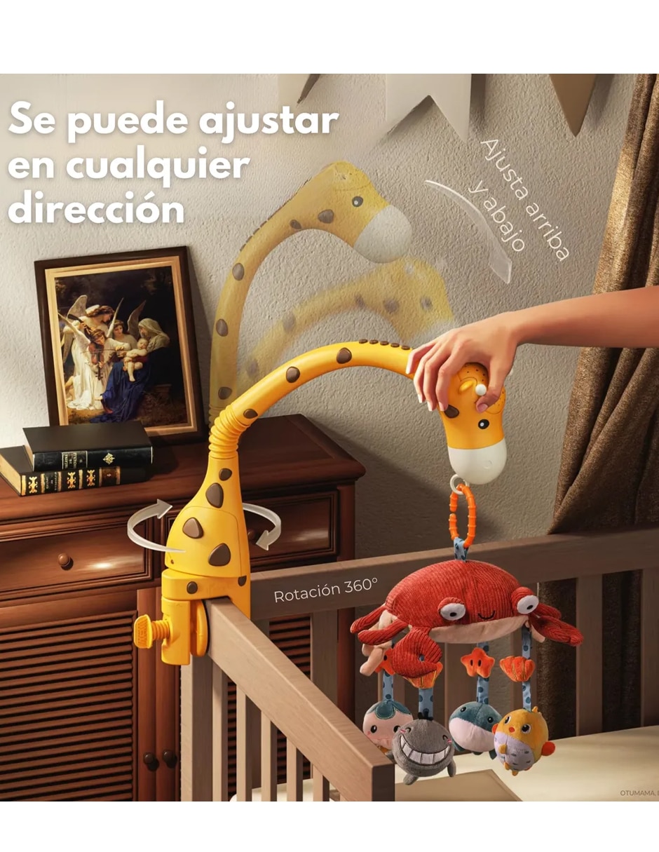 Juguete colgante jirafa con luz y sonido 6