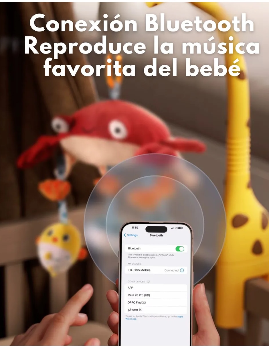 Juguete colgante jirafa con luz y sonido 5