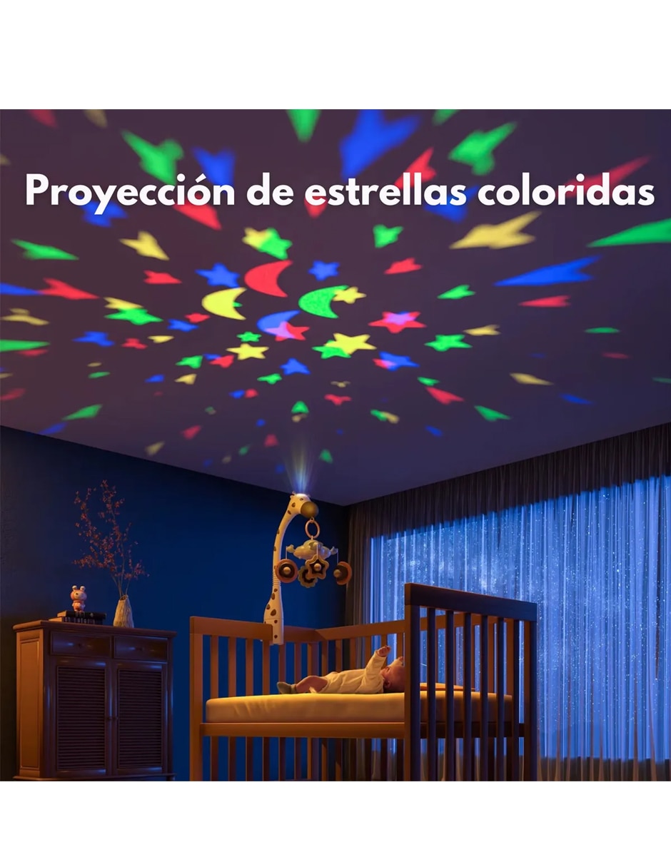 Juguete colgante jirafa con luz y sonido