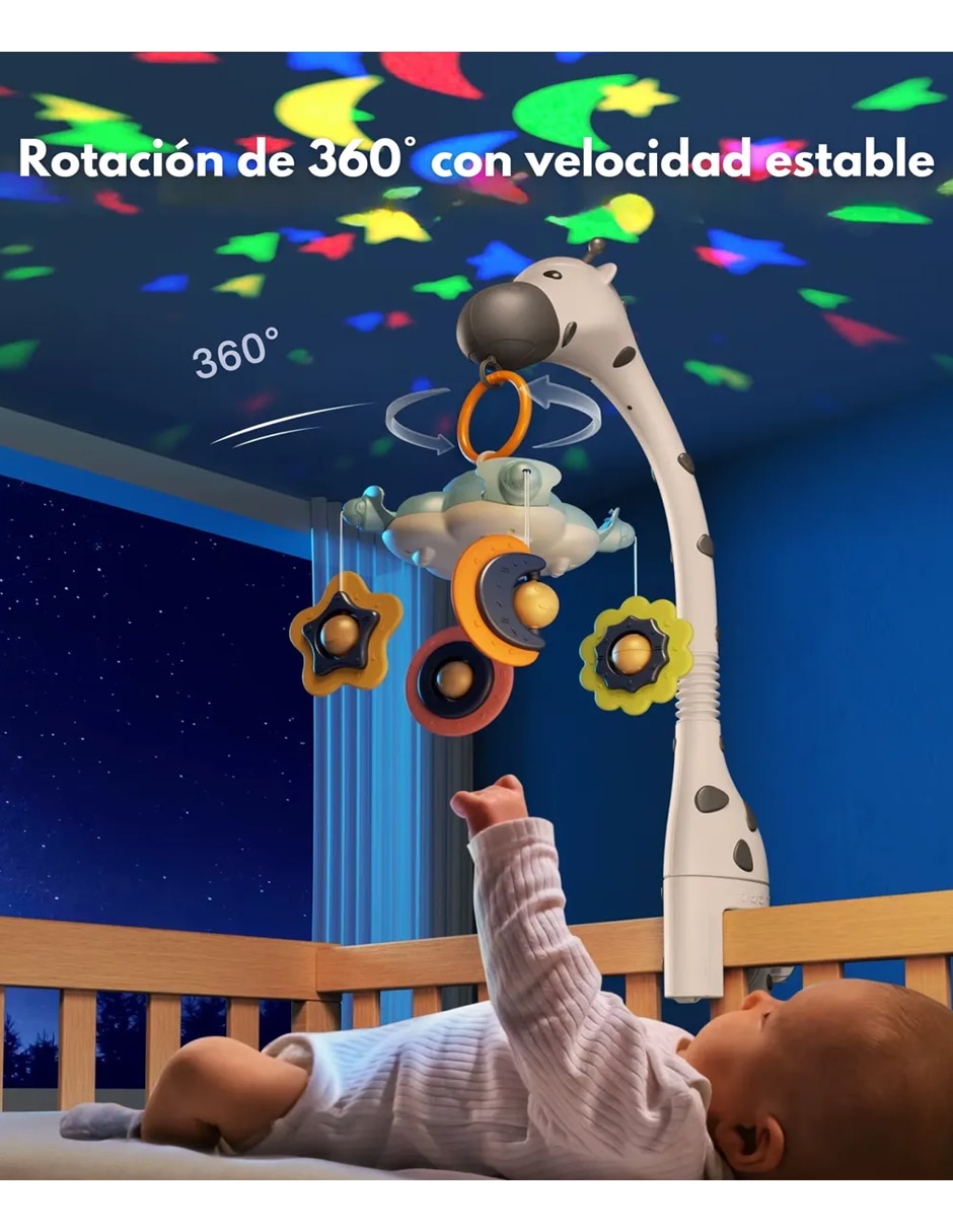 Juguete colgante jirafa con luz y sonido