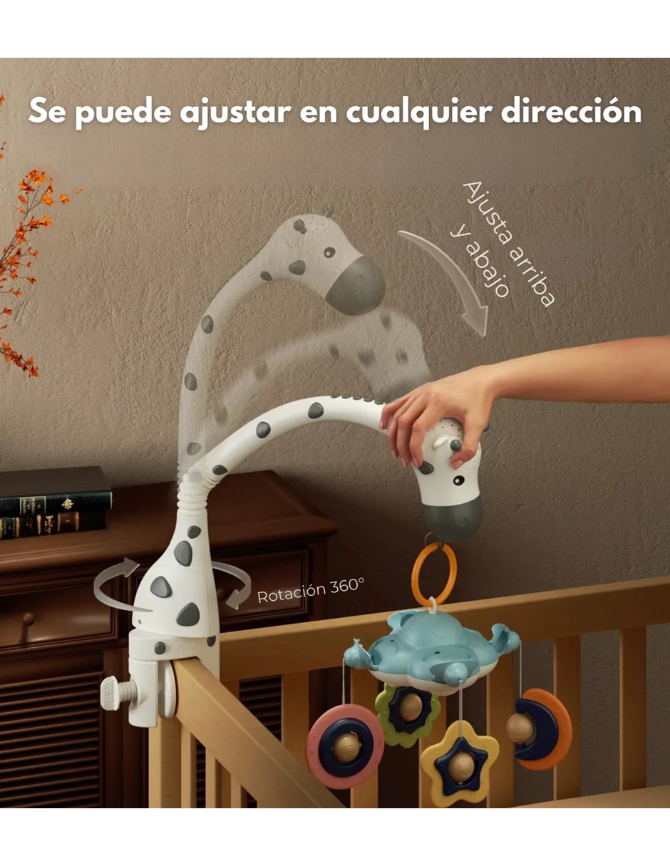 Juguete colgante jirafa con luz y sonido