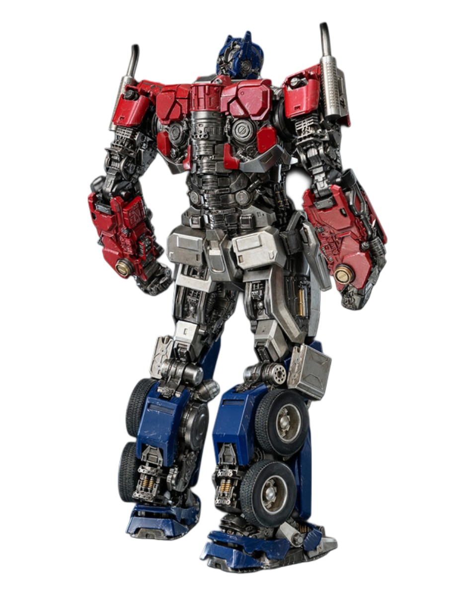 Figura de colección transformers: rise of the beasts optimus prime deluxe threezero con luz
