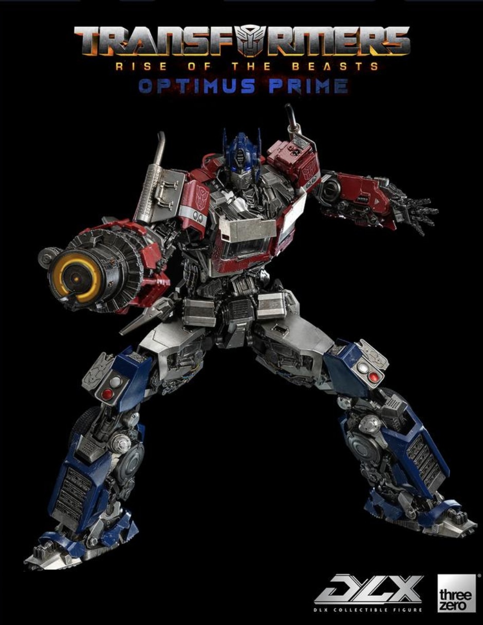 Figura de colección transformers: rise of the beasts optimus prime deluxe con luz 8