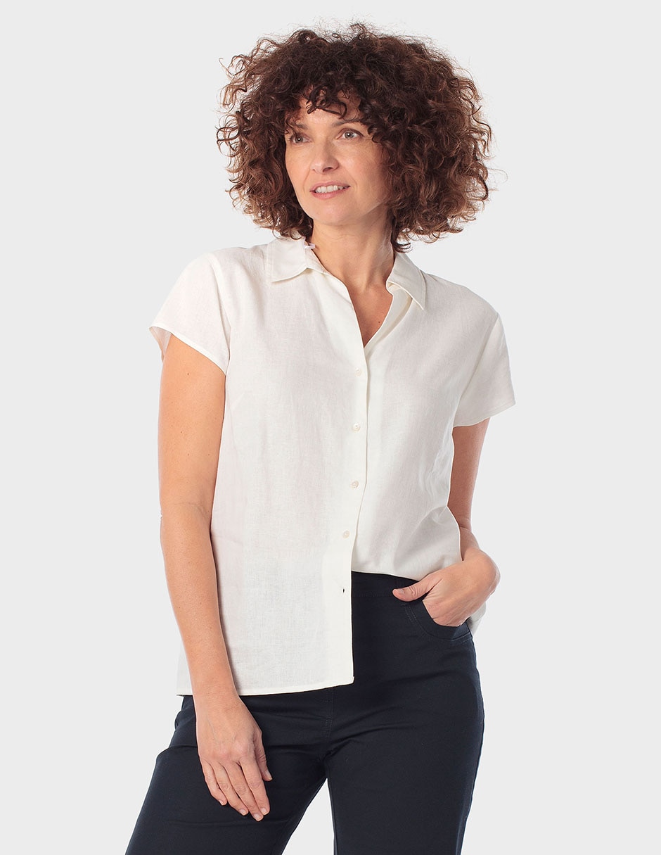 Blusa manga corta para mujer