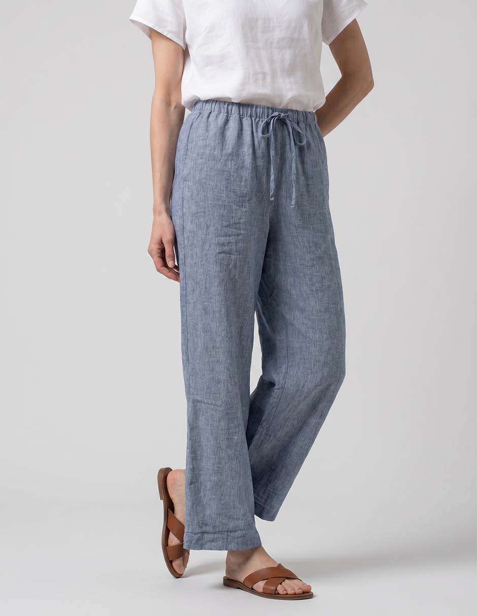 Pantalón relaxed amplio para mujer