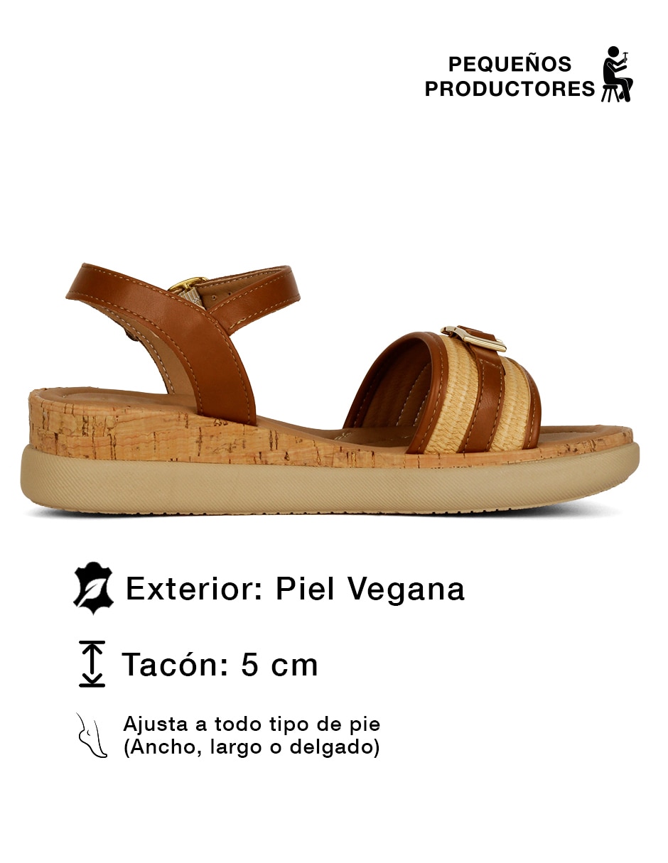 Sandalia pequeños productores para mujer 4