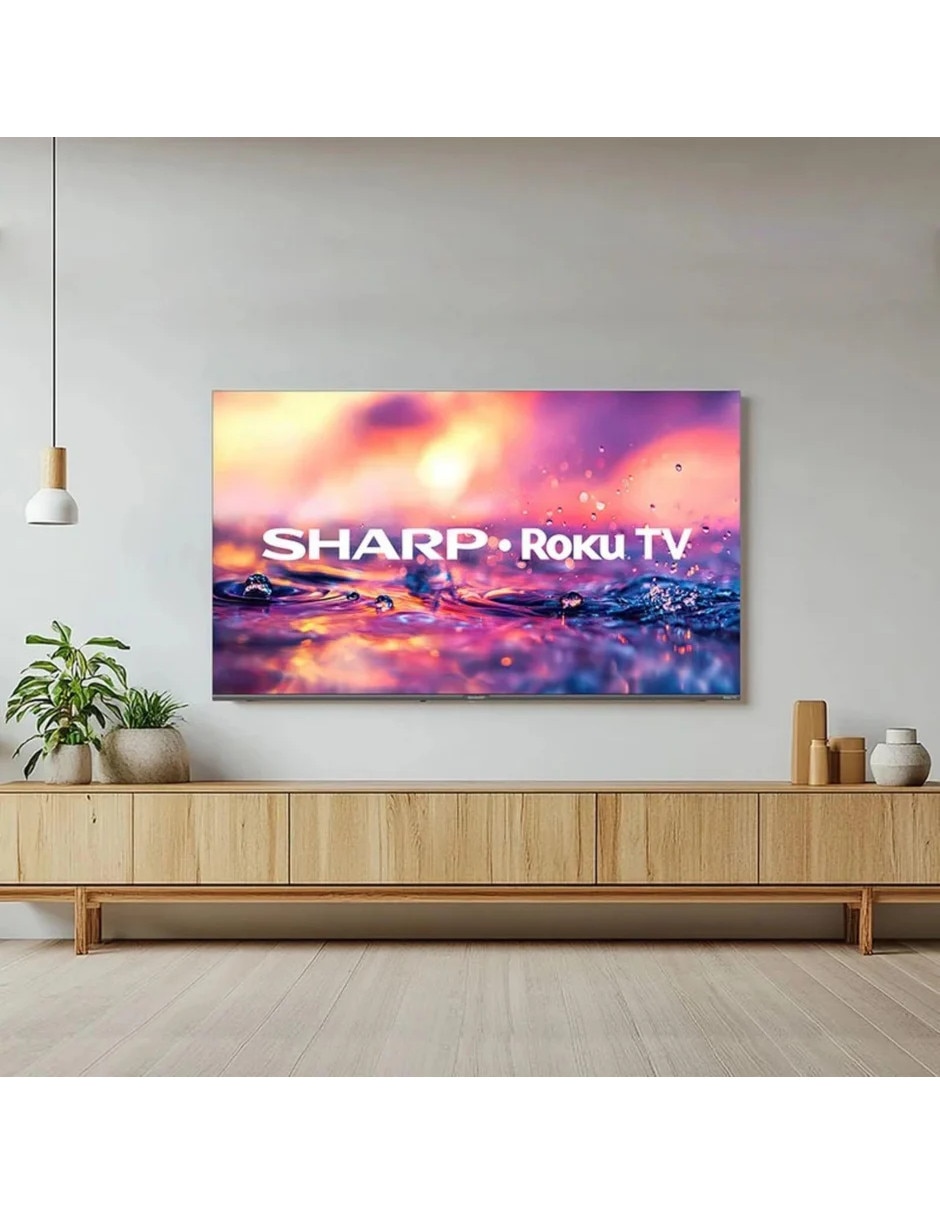 Sharp qled de 4k/uhd 4tc75hm6320u con roku tv con