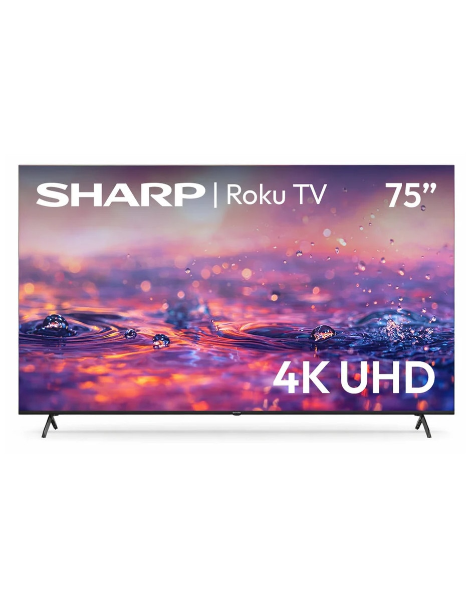 SHARP Sharp qled de 4k/uhd 4tc75hm6320u con roku tv con