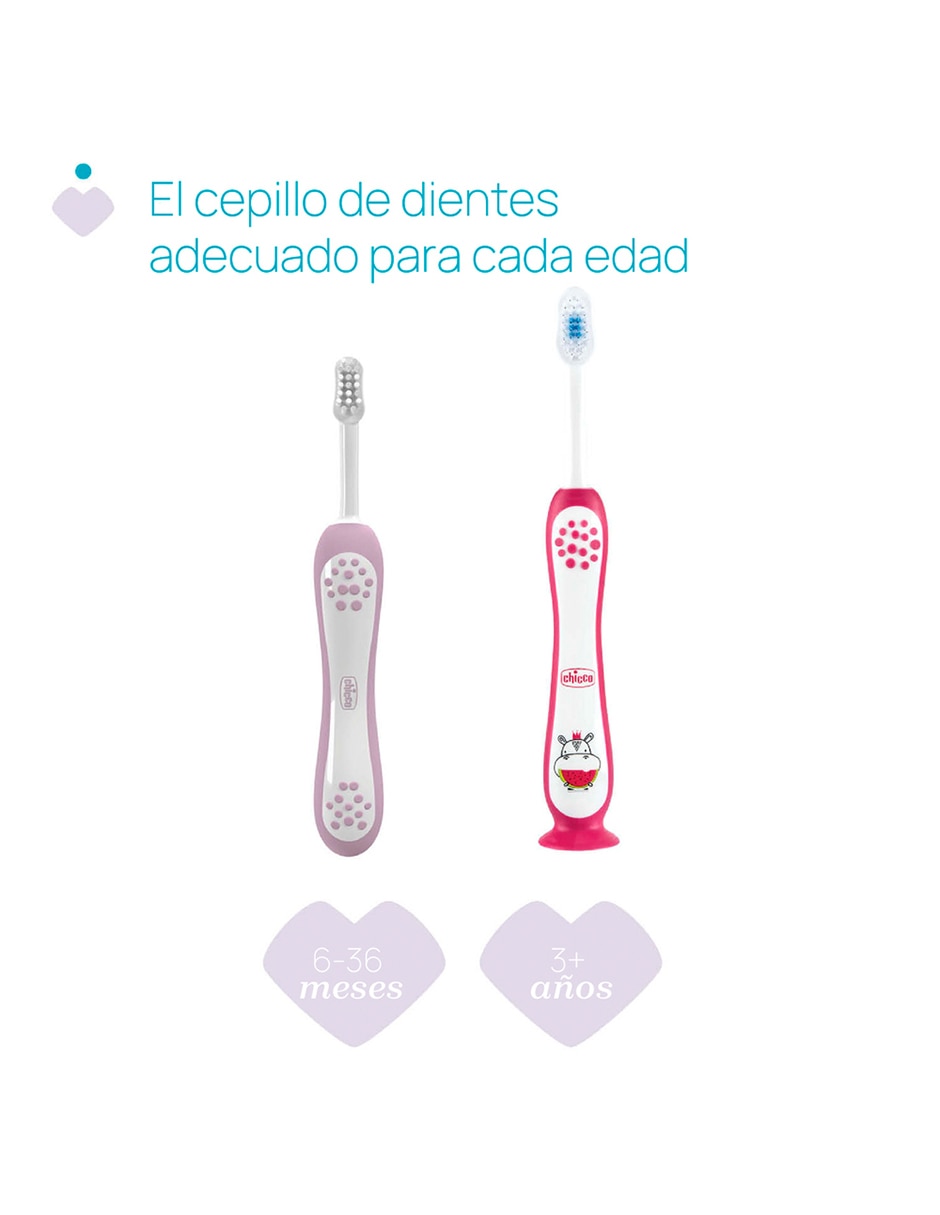 Set cepillo de dientes Chicco para bebé