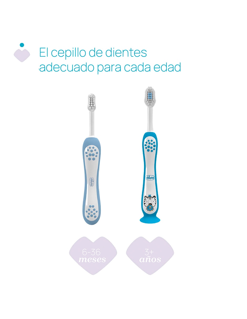 Set cepillo de dientes Chicco para bebé