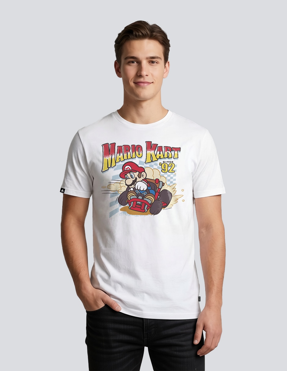 Playera mario kart cuello redondo para hombre Playera mario kart cuello redondo para hombre