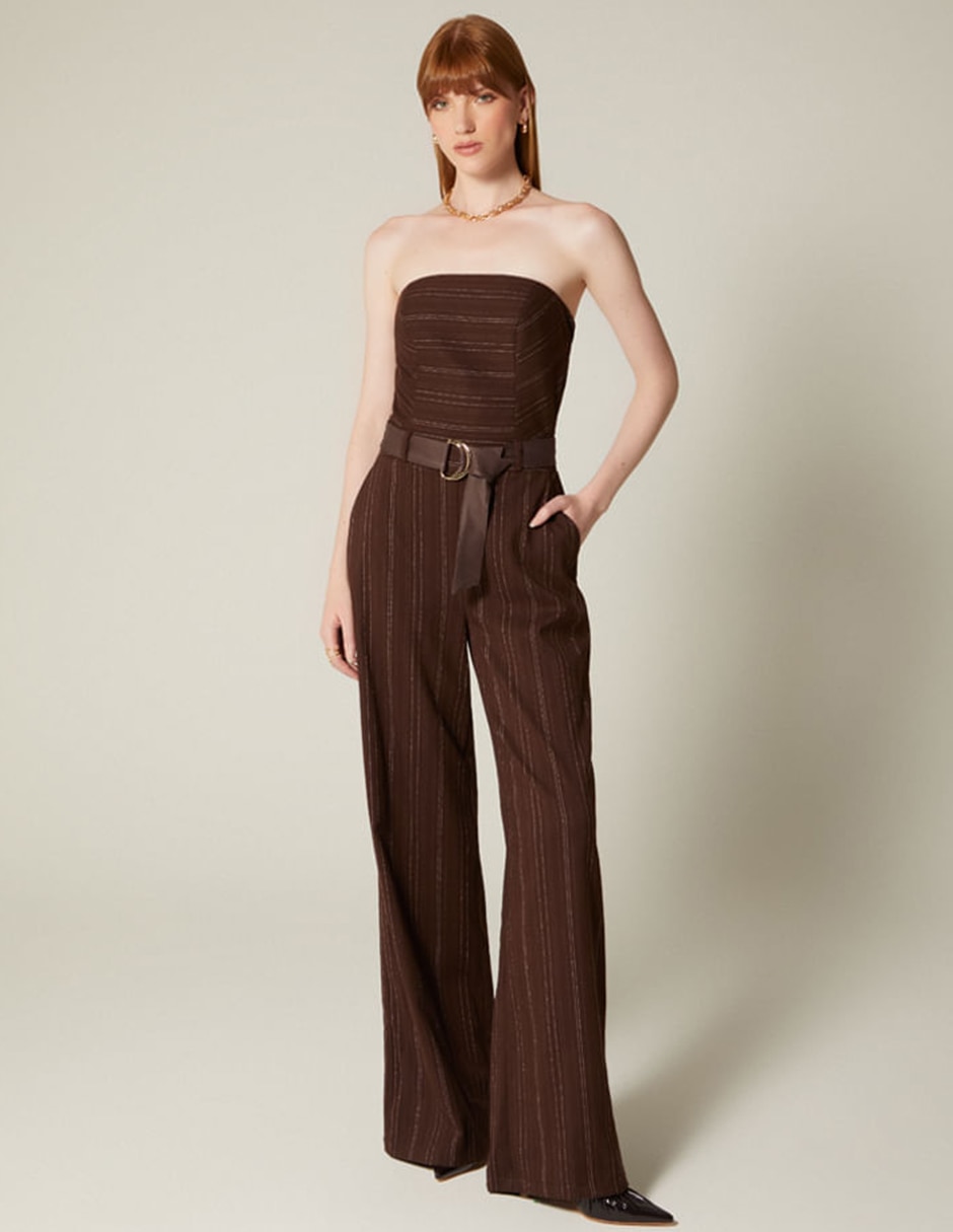 Jumpsuit Abs estampado a rayas para mujer