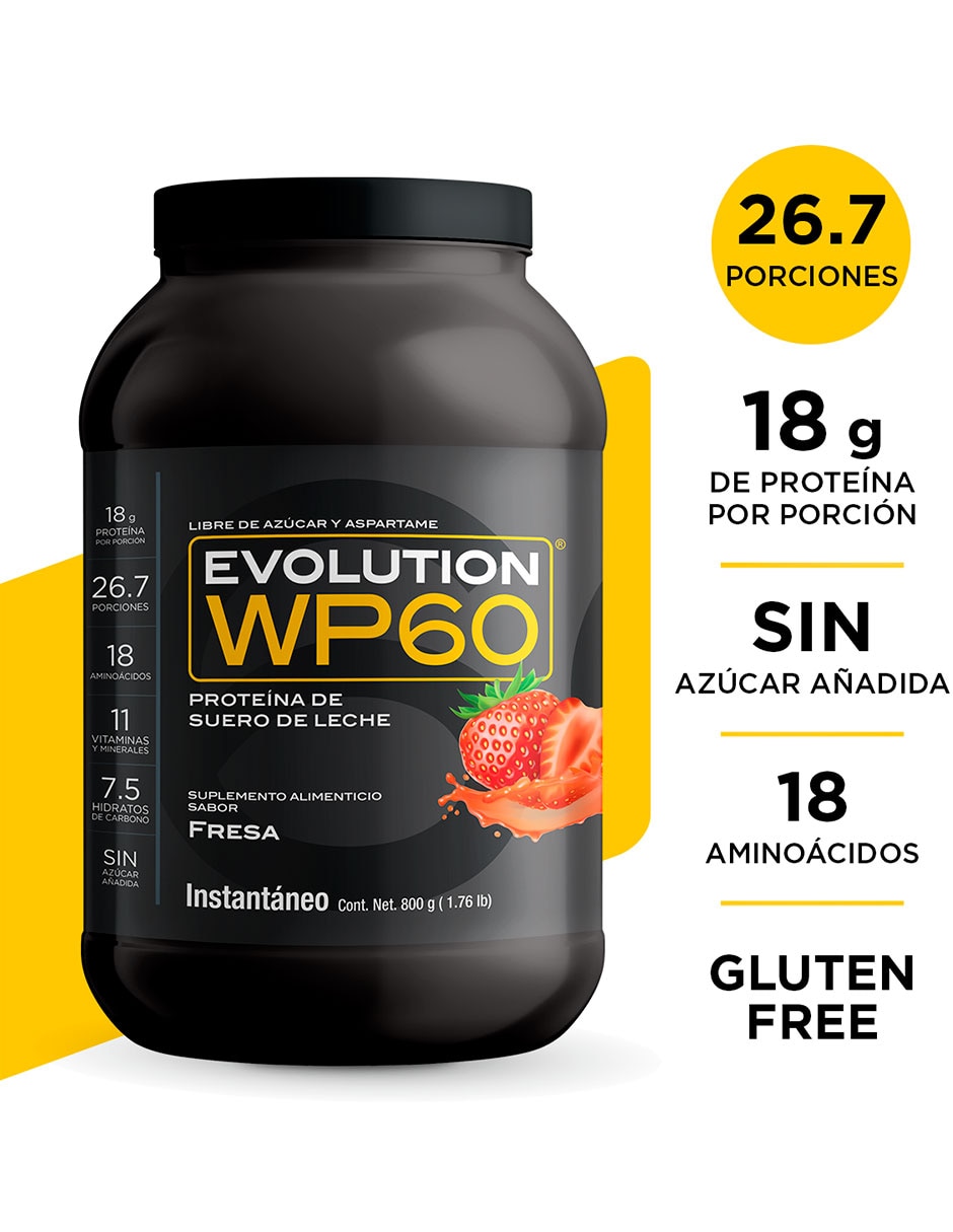 Proteína Evolution sabor fresa de 800g 4