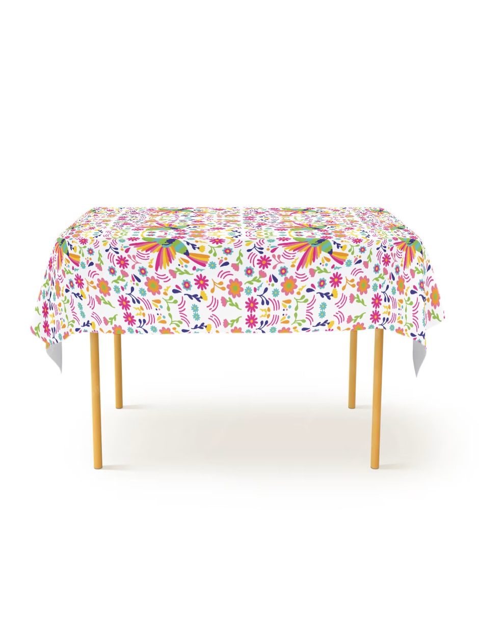 Mantel rectangular de poliéster animales colibrí 3