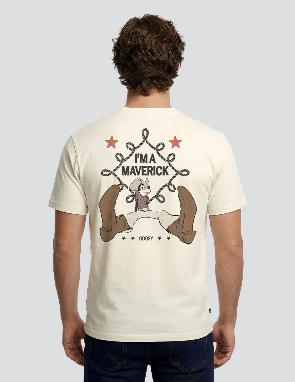 Playera Disney Mickey&Friends Western cuello redondo para hombre