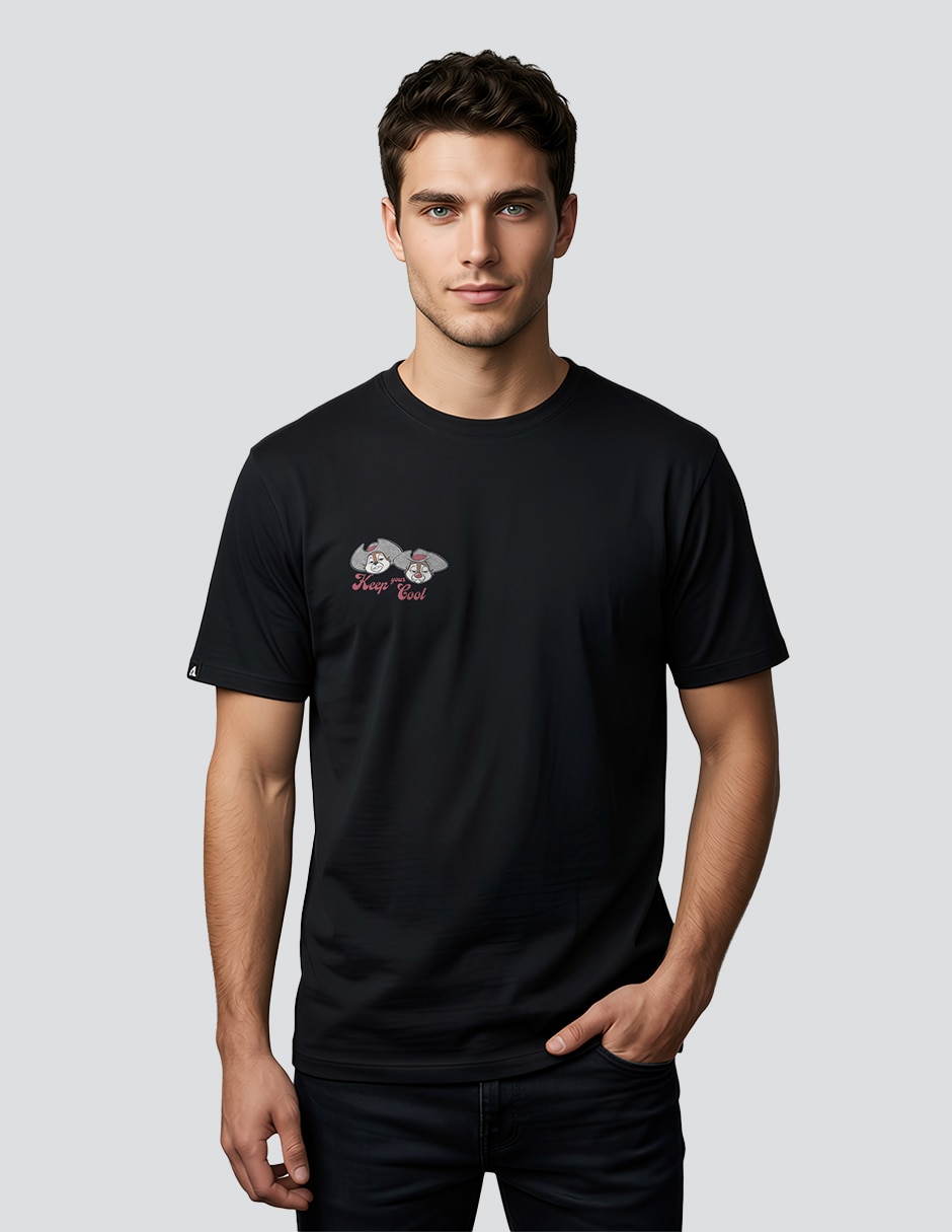 Playera cuello redondo para hombre