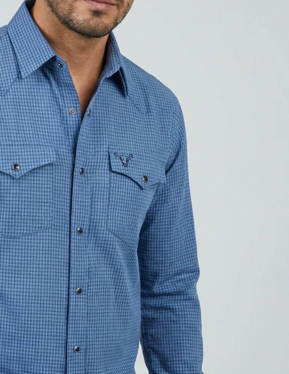 Casual Pavini manga larga para hombre