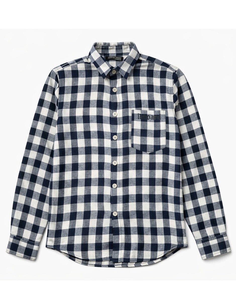 Camisa casual John Leopard manga larga para hombre