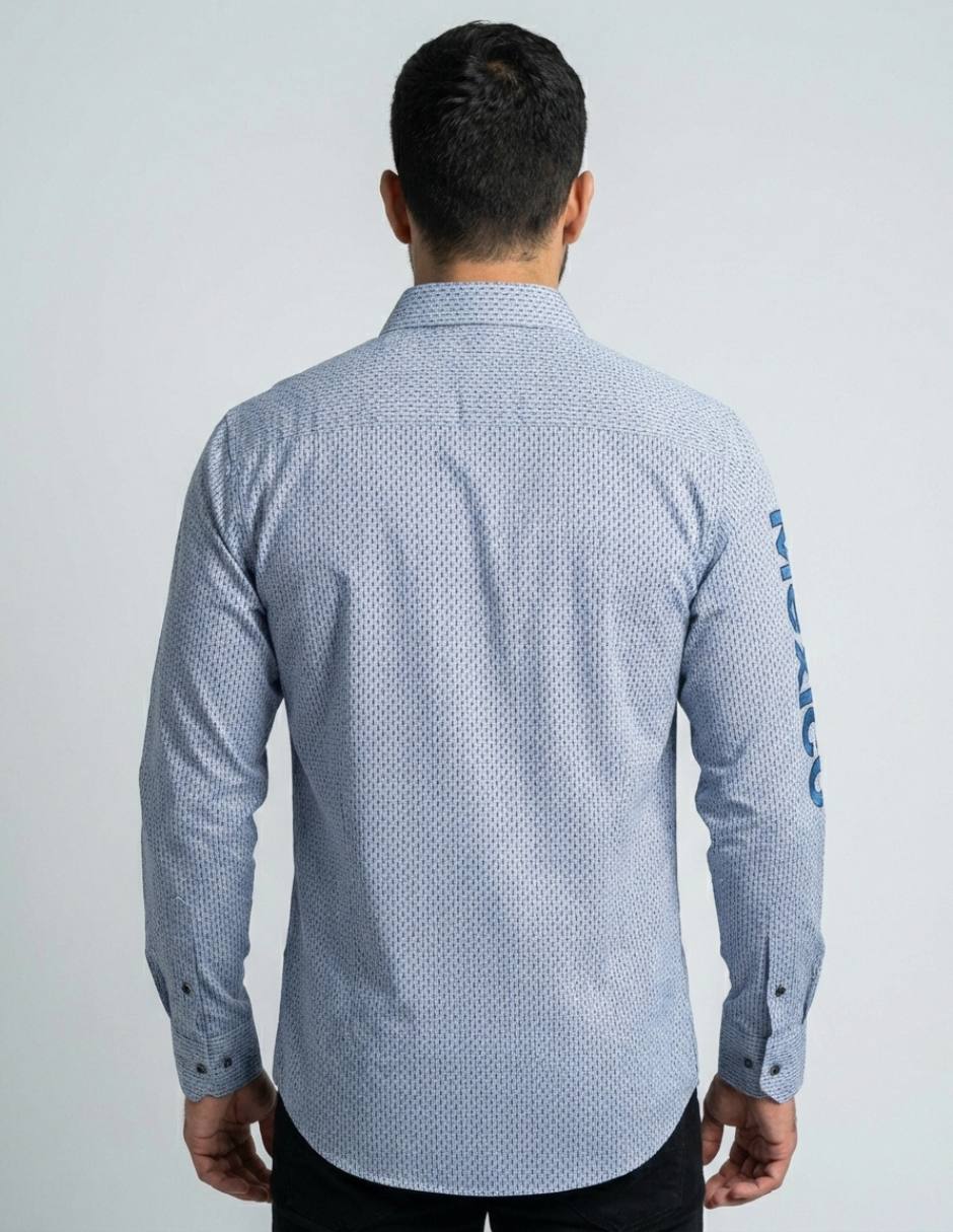 Casual Pavini manga larga para hombre