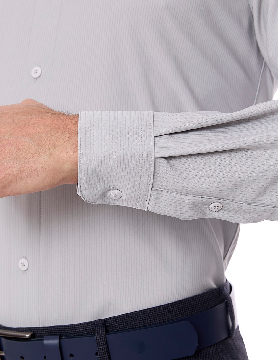 Camisa formal manga larga para hombre 2