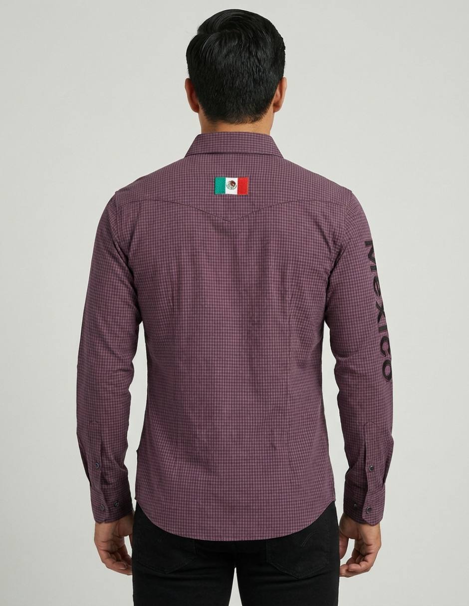 Casual Pavini manga larga para hombre