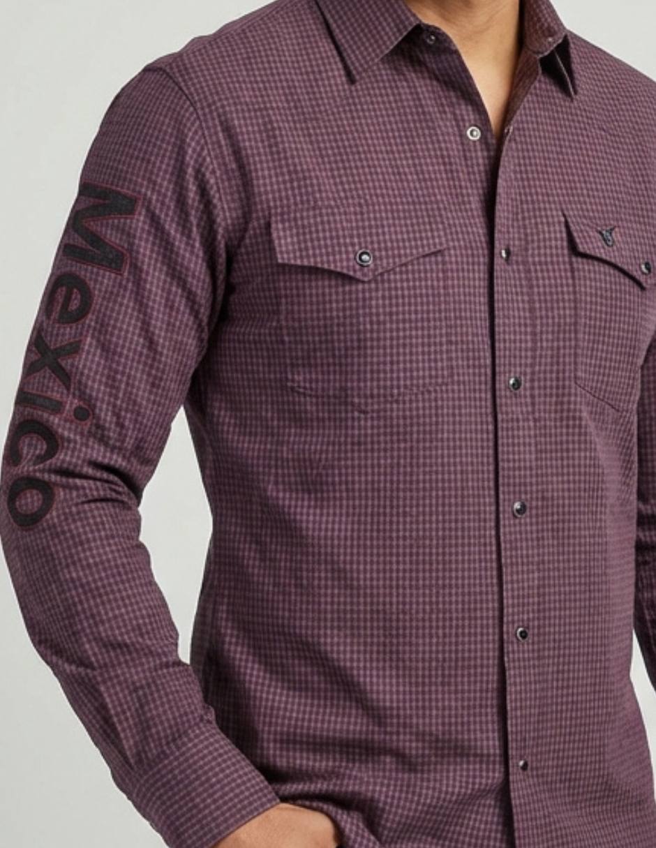 Casual Pavini manga larga para hombre