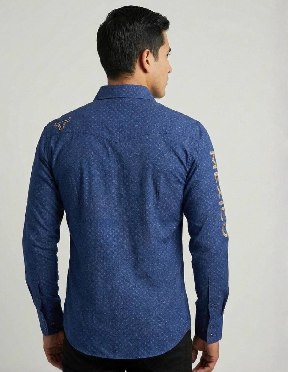 Casual Pavini manga larga para hombre
