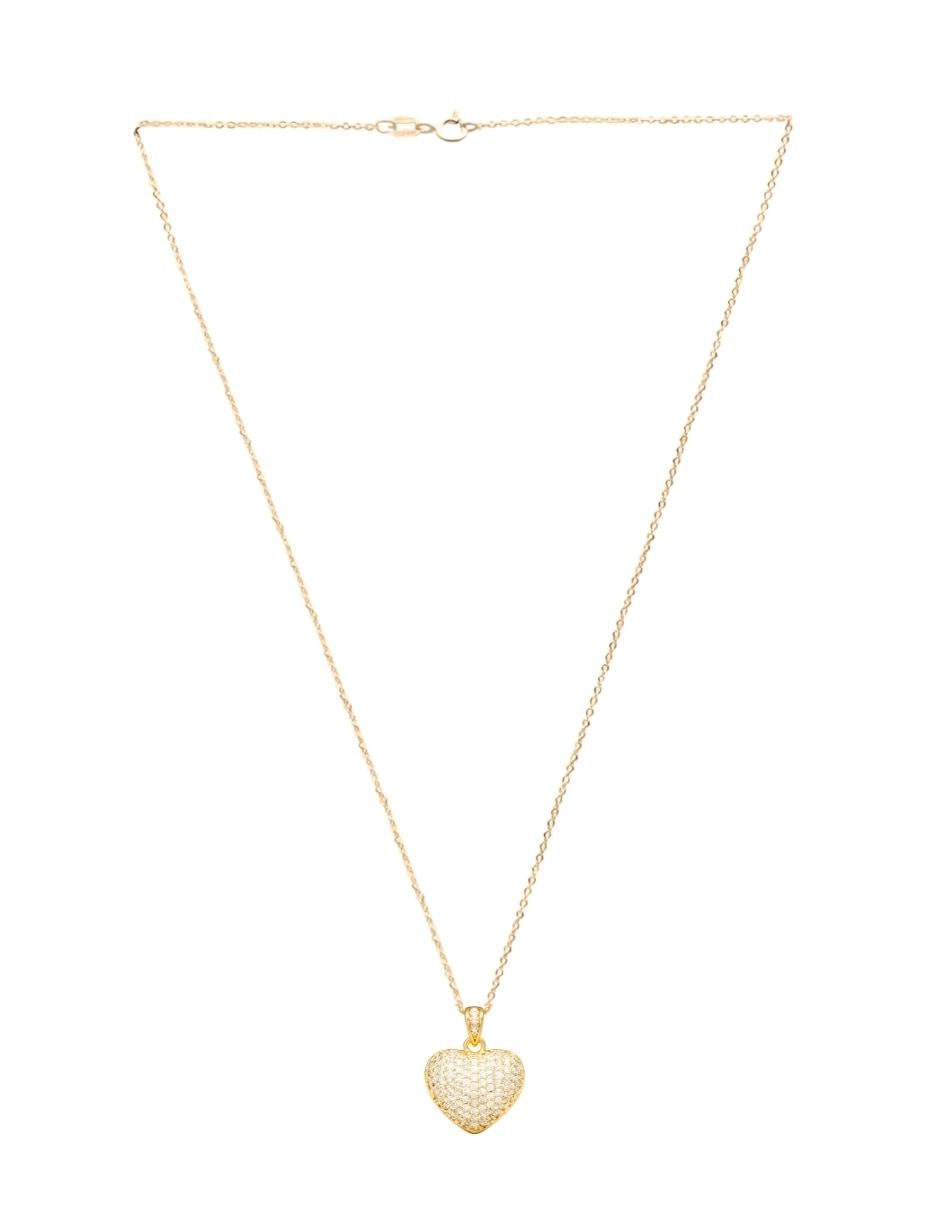 Collar de corazón Zvezda aurore 18 K con acabado chapa de oro