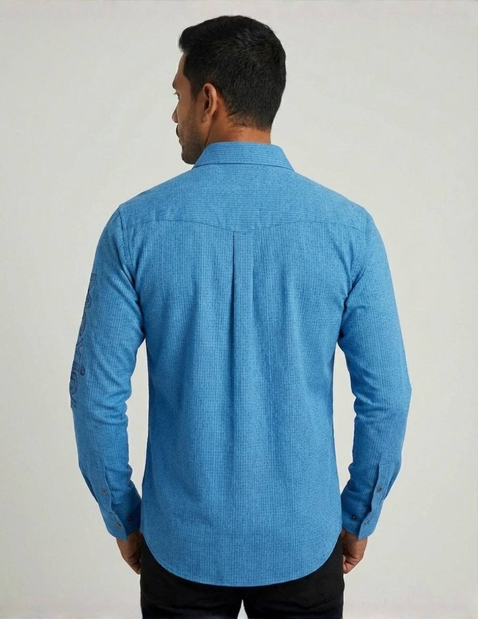 Casual Pavini manga larga para hombre