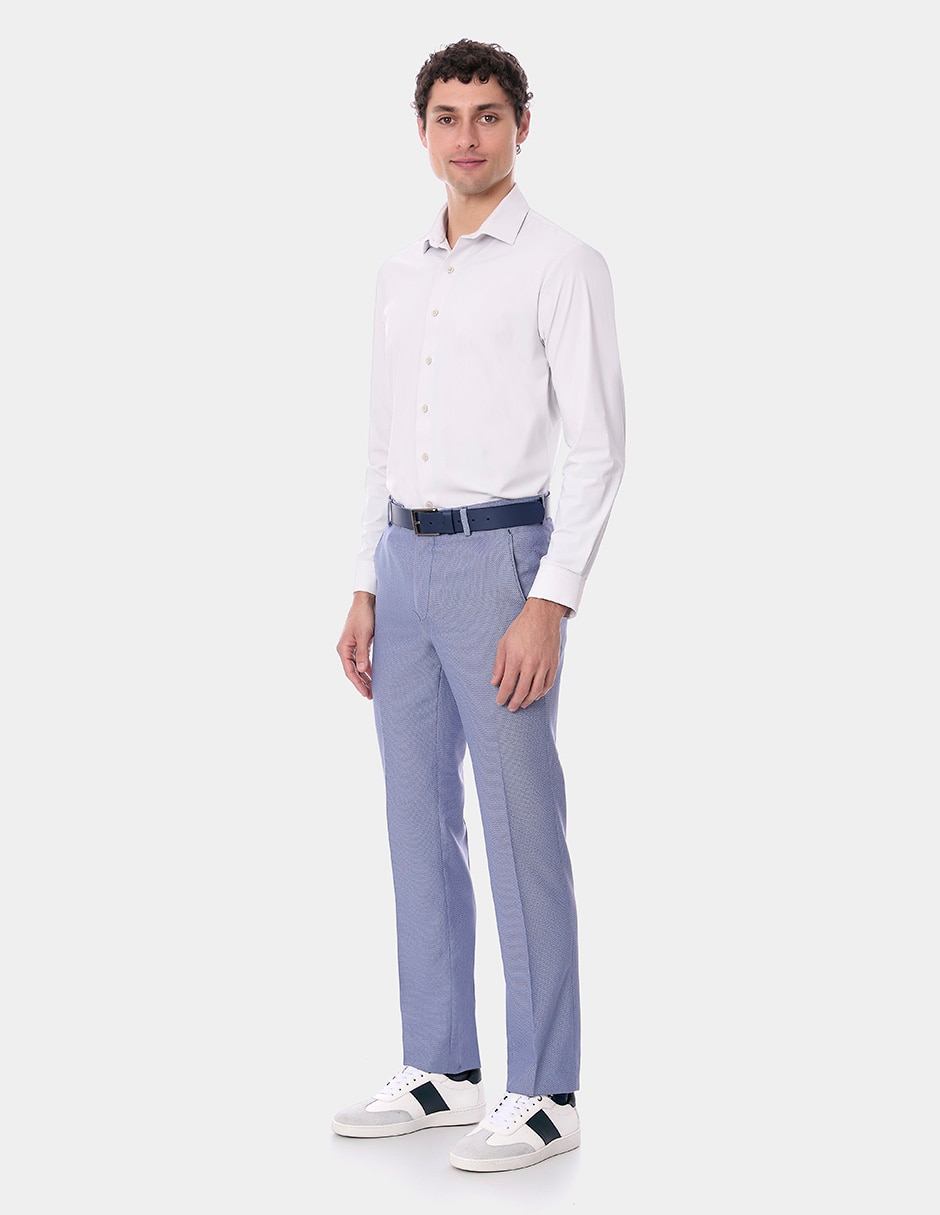 Camisa/Sobrecamisa Formal de (si aplica) Mezcla de materiales manga Larga para hombre 2