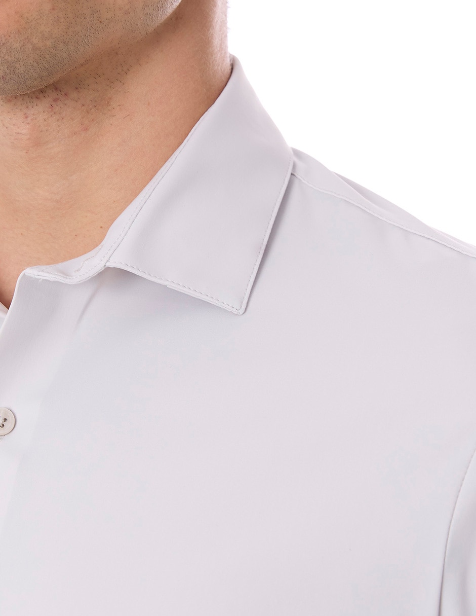 Camisa/Sobrecamisa Formal de (si aplica) Mezcla de materiales manga Larga para hombre 7