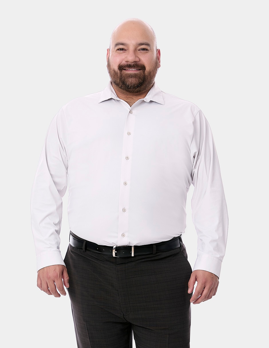 Camisa de vestir Vittorio Forti manga larga para hombre