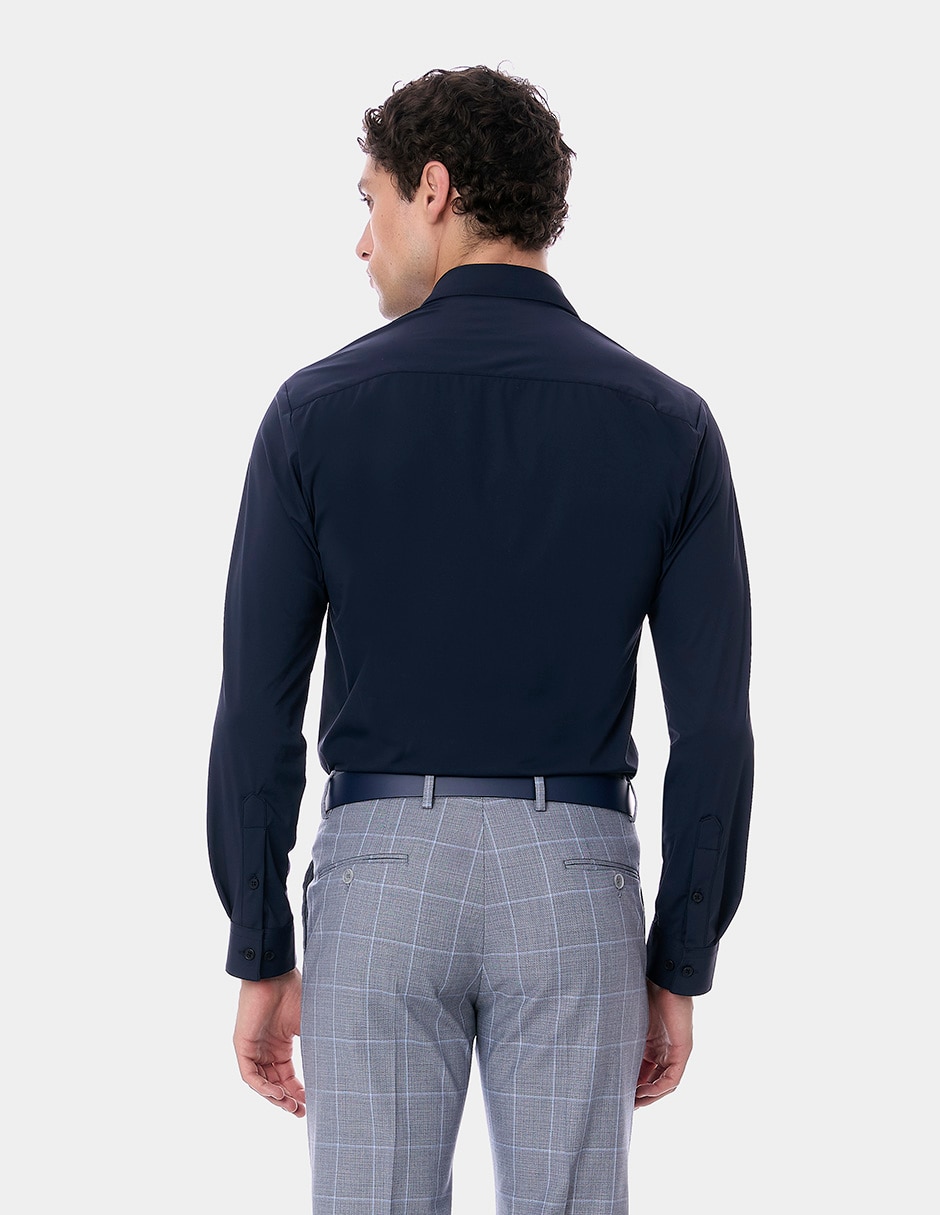 Camisa de vestir manga larga para hombre 8