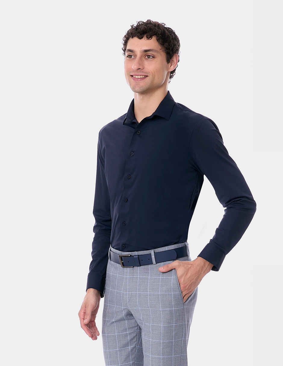 Camisa de vestir manga larga para hombre 6
