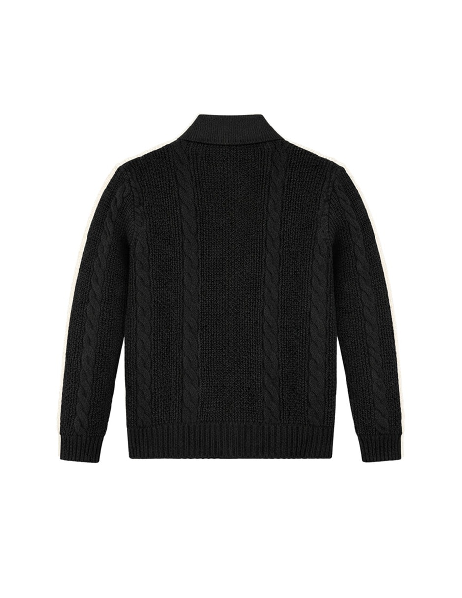 Suéter John Leopard cuello cruzado para hombre