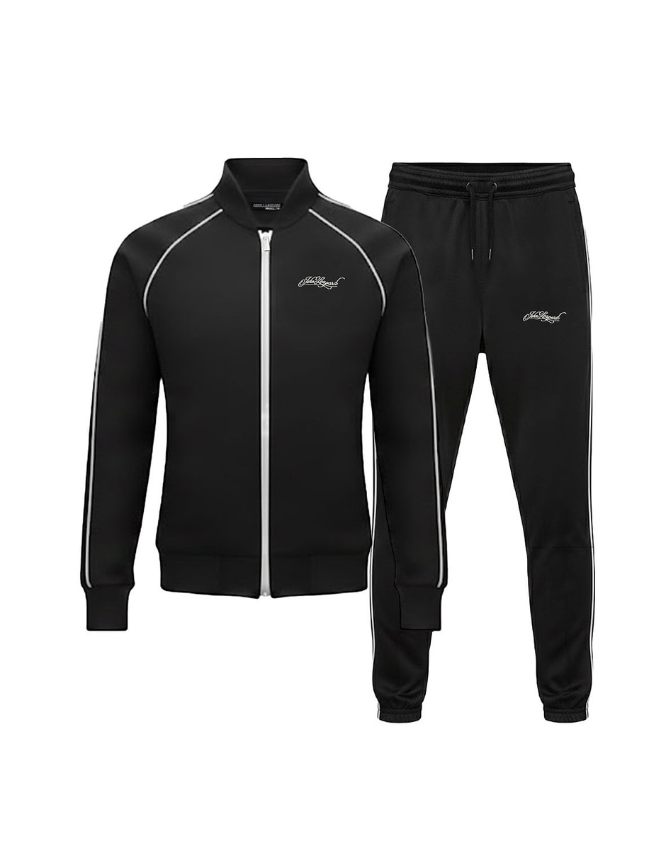 Conjunto deportivo ajustado John Leopard con agujeta para hombre