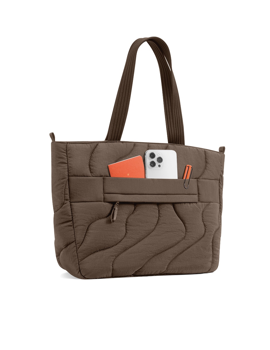 Bolsa carry all puffy terra para mujer 3