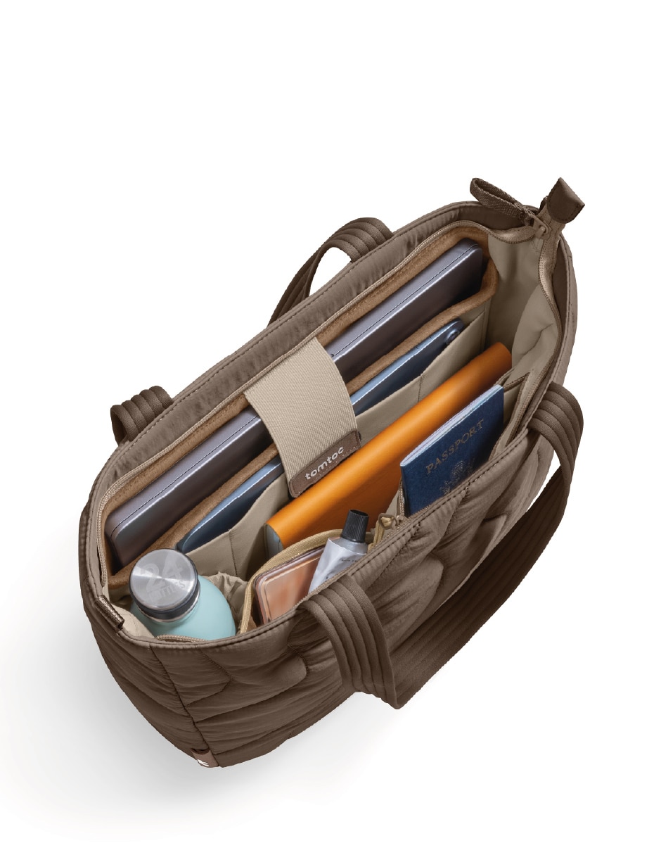 Bolsa carry all puffy terra para mujer 4