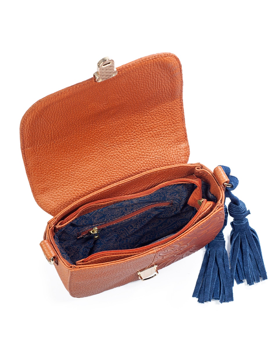 Bolsa crossbody Angeloza Paulina de piel para mujer
