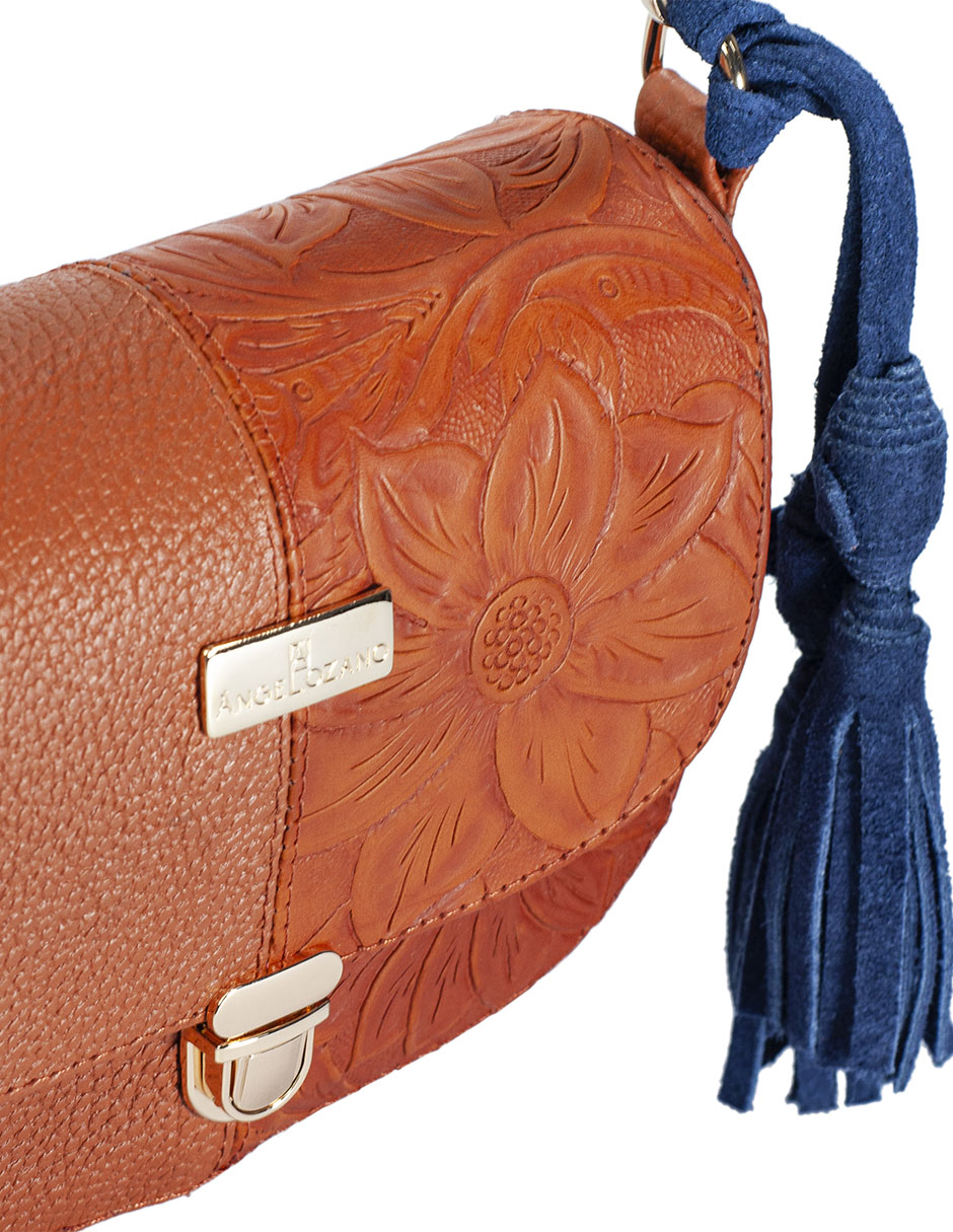 Bolsa crossbody Angeloza Paulina de piel para mujer
