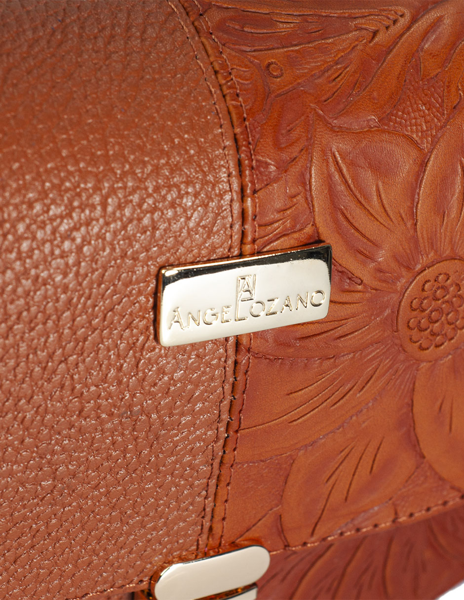 Bolsa crossbody Angeloza Paulina de piel para mujer
