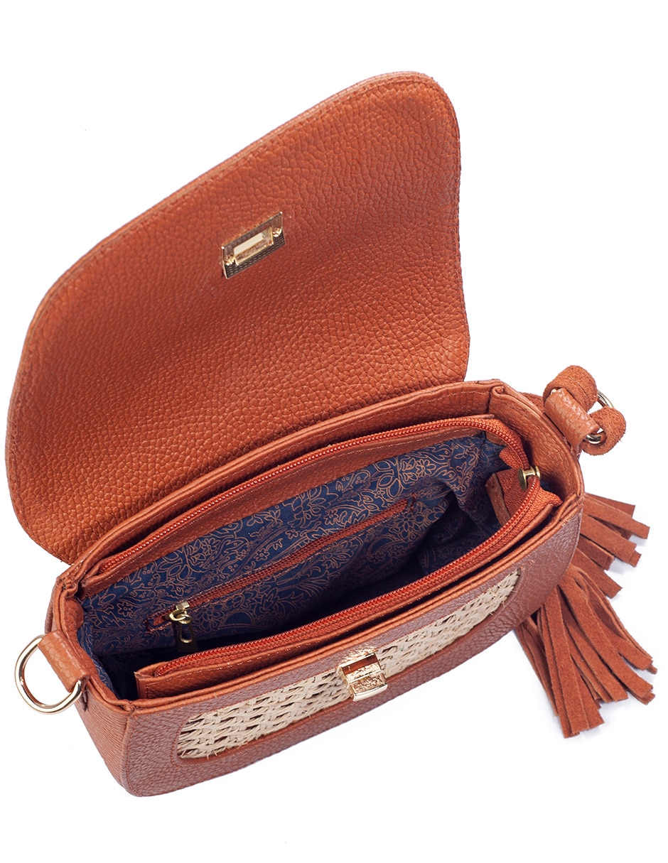 Bolsa bandolera angelozano paulina de piel bovino mujer