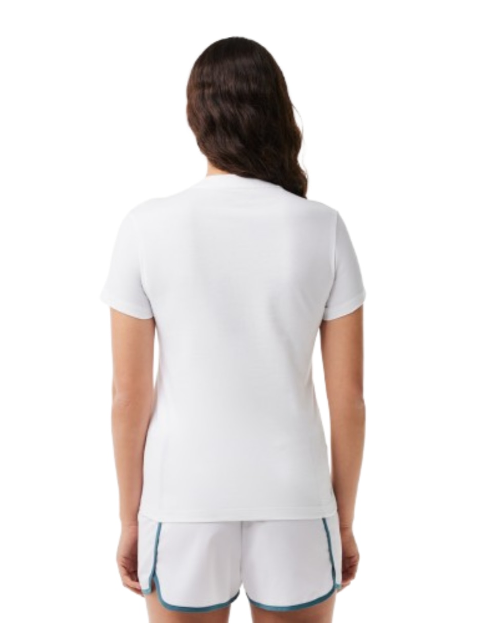 Playera manga corta cuello redondo para mujer 5