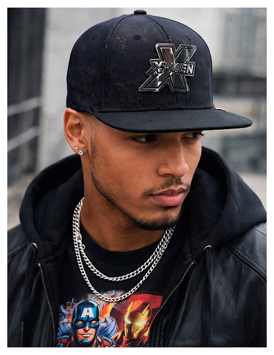 Gorra visera plana snapback para casual marvel x-men para hombre