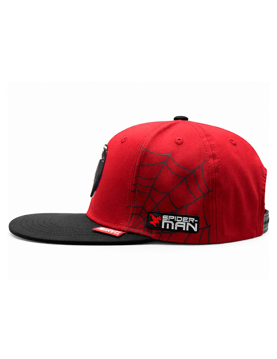 Gorra visera plana snapback para casual marvel marvel spiderman para hombre
