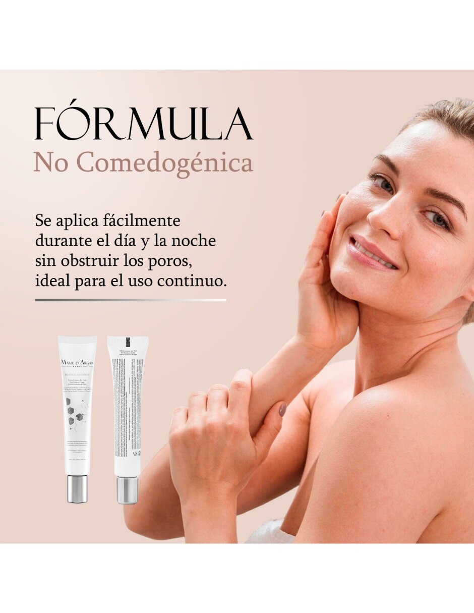 Crema para contorno de ojos recomendada para prevenir signos de la edad día y noche Marie D' Argan todo tipo de piel